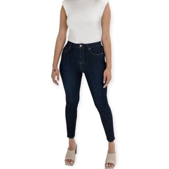 Sene Air Dark Wash Mid Rise Skinny Jeans Size 0 - Picture 1 of 9